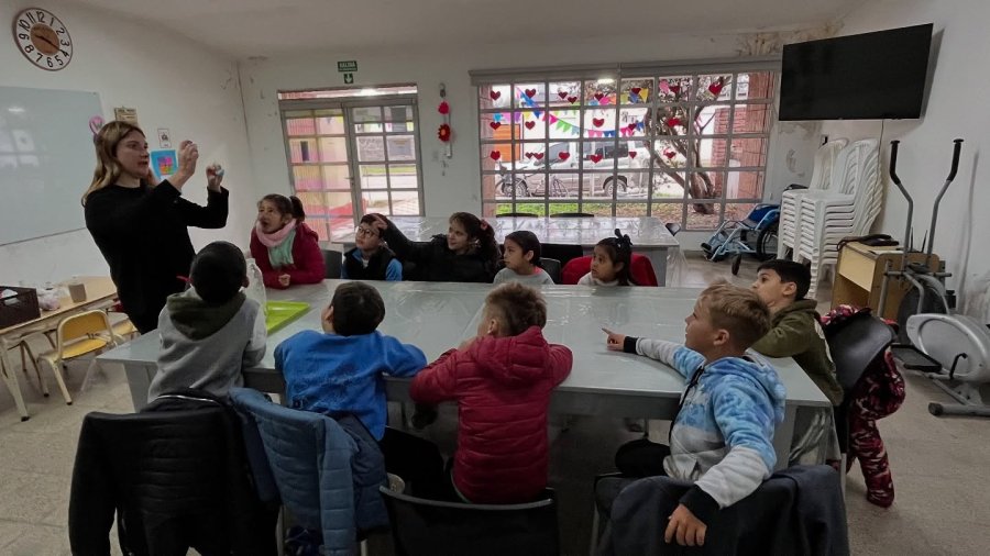 El inter&eacute;s de los ni&ntilde;os acompa&ntilde;&oacute; la realizaci&oacute;n.