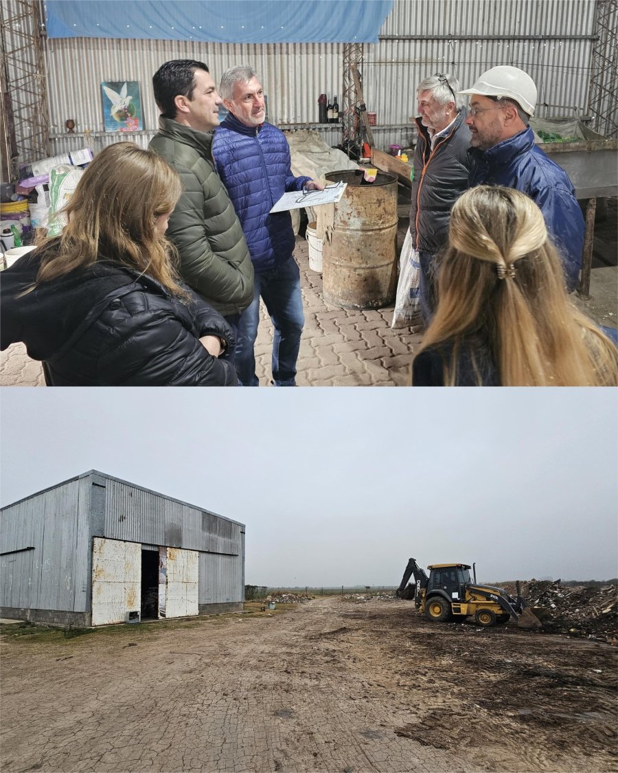 RECORRIDA. El Presidente Comunal y colaboradores visit&oacute; la obra.