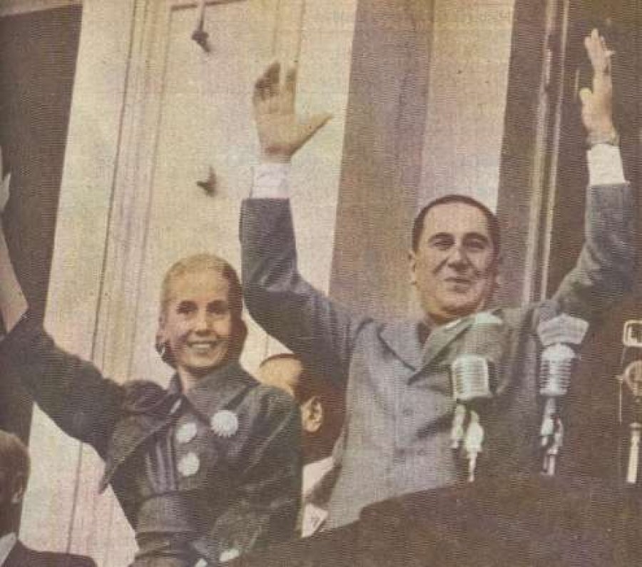 EVITA. El 1&deg; de mayo de 1952 fue la &uacute;ltima vez que habl&oacute; frente al pueblo desde el balc&oacute;n de la Casa Rosada.