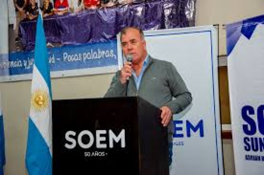 Adri&aacute;n Bertolini, titular del Sindicato de Obreros y Empleados Municipales.