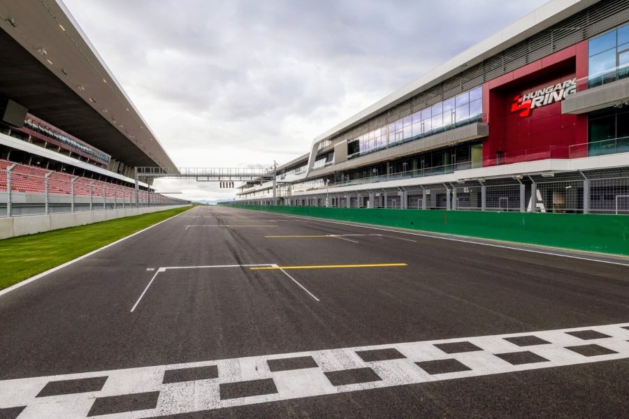 Recta principal del circuito de Hungaroring que recibir&aacute; a la F&oacute;rmula 1.