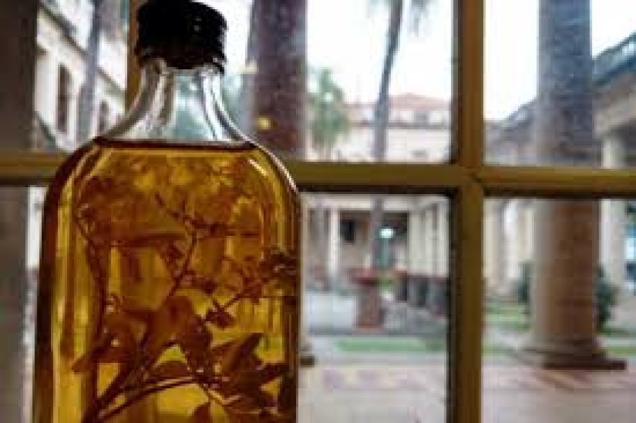 CA&Ntilde;A CON RUDA. Tradicional bebida que se ingiere cada 1&ordm; de agosto en ayunas.