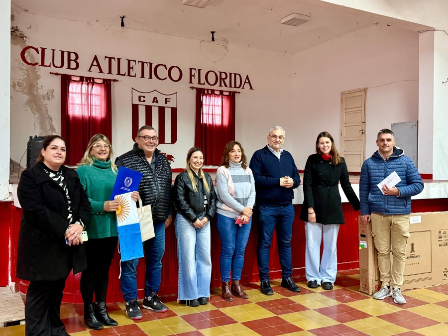 Un instante del encuentro en la instituci&oacute;n deportiva.