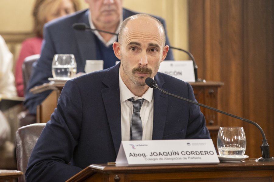 Joaqu&iacute;n Cordero, presidente del Colegio de Abogados de Rafaela.