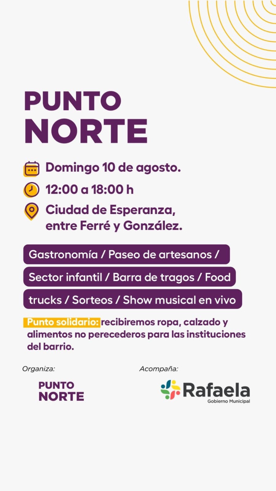 Tambi&eacute;n se ha establecido para ese d&iacute;a el "Punto Solidario".