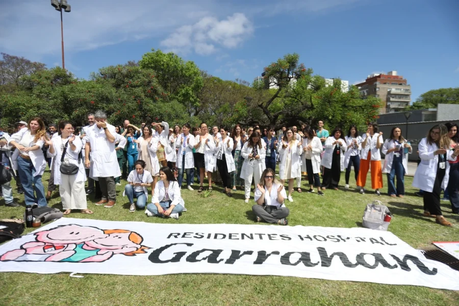 Residentes del Hospital Garrahan.