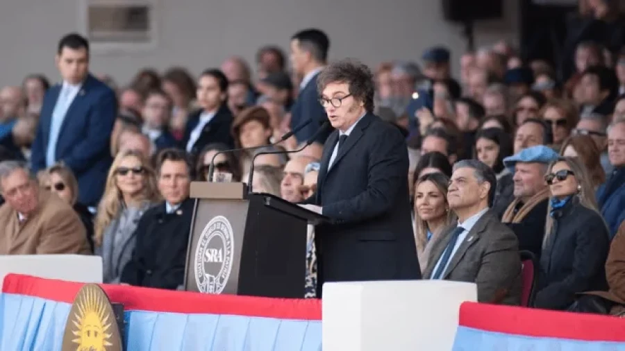 El presidente Javier Milei anunci&oacute; en La Rural la &uacute;ltima rebaja permanente de las retenciones al campo.