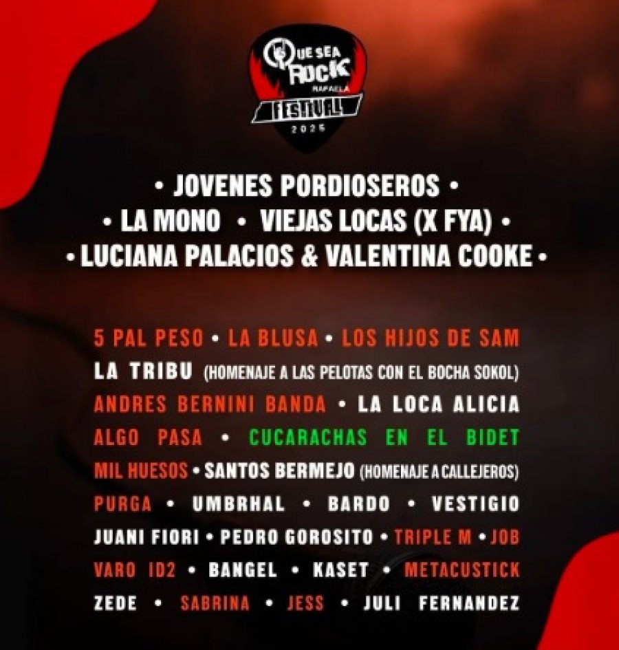 Tercera edici&oacute;n del Festival Que Sea Rock.
