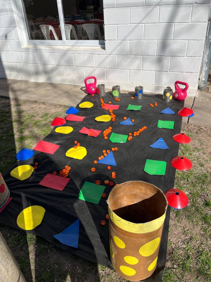 Uno de los juegos en los que participaron los ni&ntilde;os.