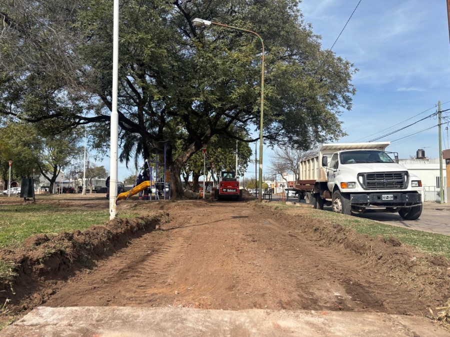 El Gobierno municipal inici&oacute; una obra integral en la plaza de barrio Guillermo Lehmann.