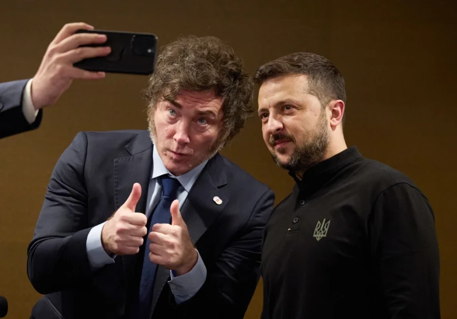 Milei se comunicar&aacute; este mediod&iacute;a con su par de Ucrania Volod&iacute;mir Zelenski.