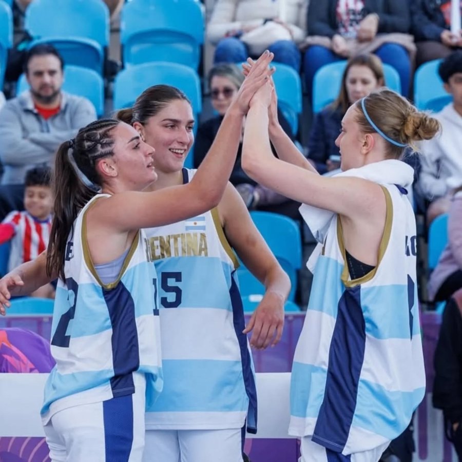 AUSPICIOSO. Fue el comienzo argentino en esta modalidad del b&aacute;squet.