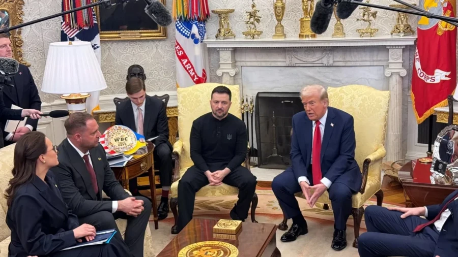 L&iacute;deres europeos y Zelenski se reun&iacute;an con Trump en Washington.