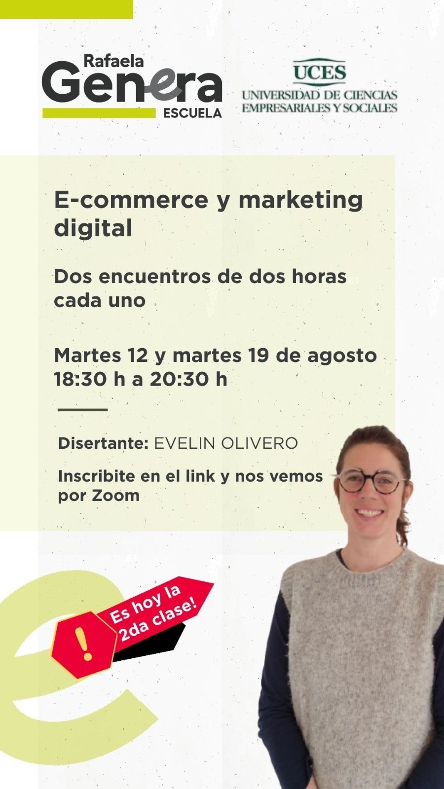 La modalidad en l&iacute;nea permitir&aacute; acceder a la grabaci&oacute;n de las clases para quienes no puedan asistir en vivo.