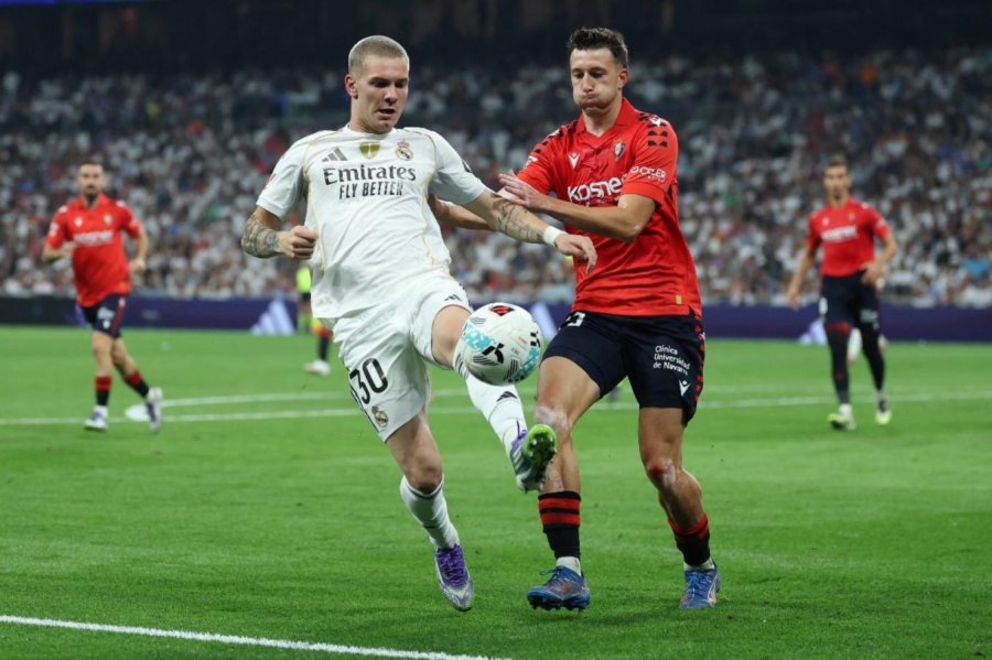 FRANCO MASTANTUONOdebut&oacute; oficialmente con la camiseta de Real Madrid en el triunfo 1-0 ante Osasuna en el estadio Santiago Bernab&eacute;u.