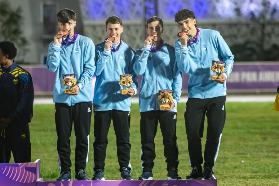 Buen podio para el rafaelino y los dem&aacute;s chicos del equipo argentino.