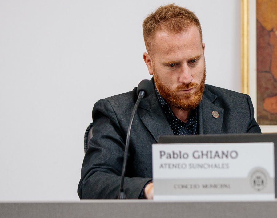 Pablo Ghiano autor de la iniciativa.