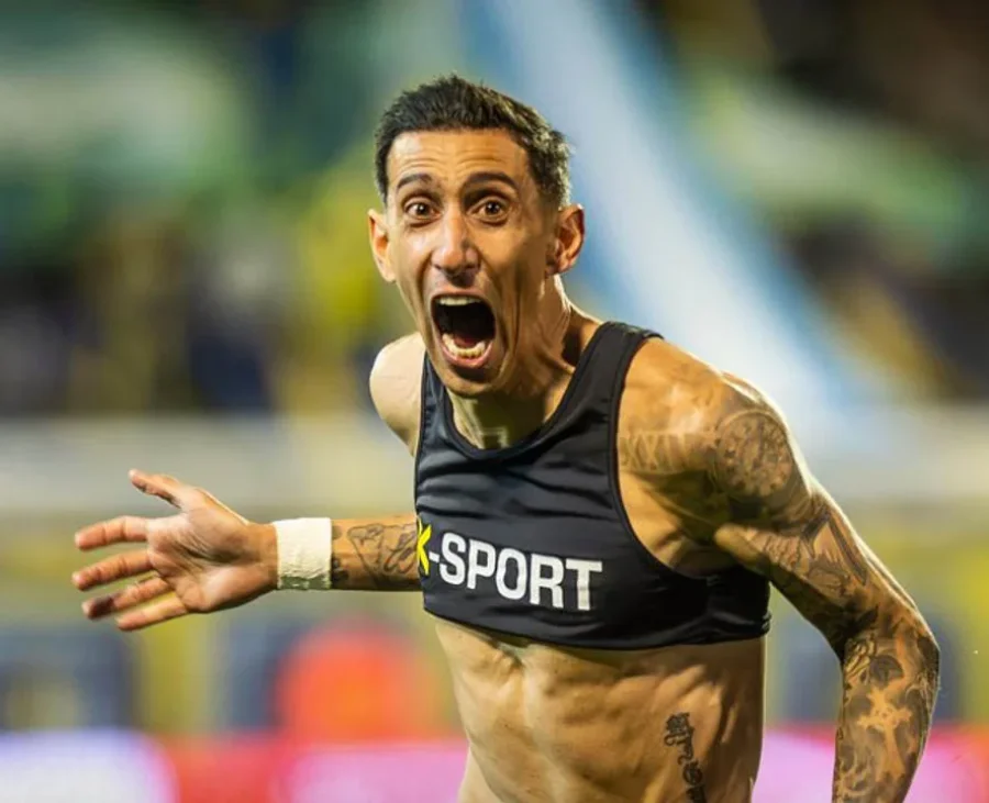 &Aacute;ngel Di Mar&iacute;a, autor del gol que le dio la victoria a Rosario Central en el cl&aacute;sico.