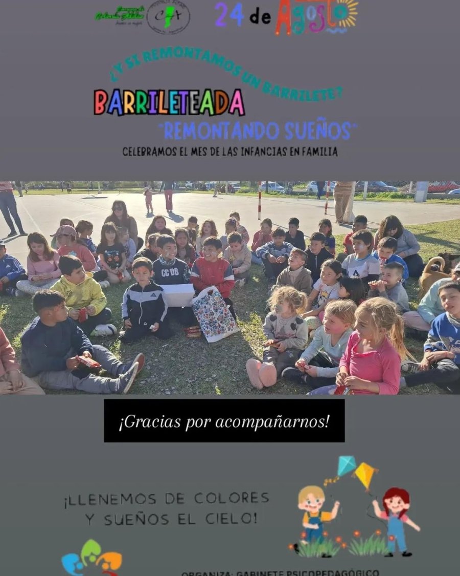 Los peque&ntilde;os que participaron de la propuesta.