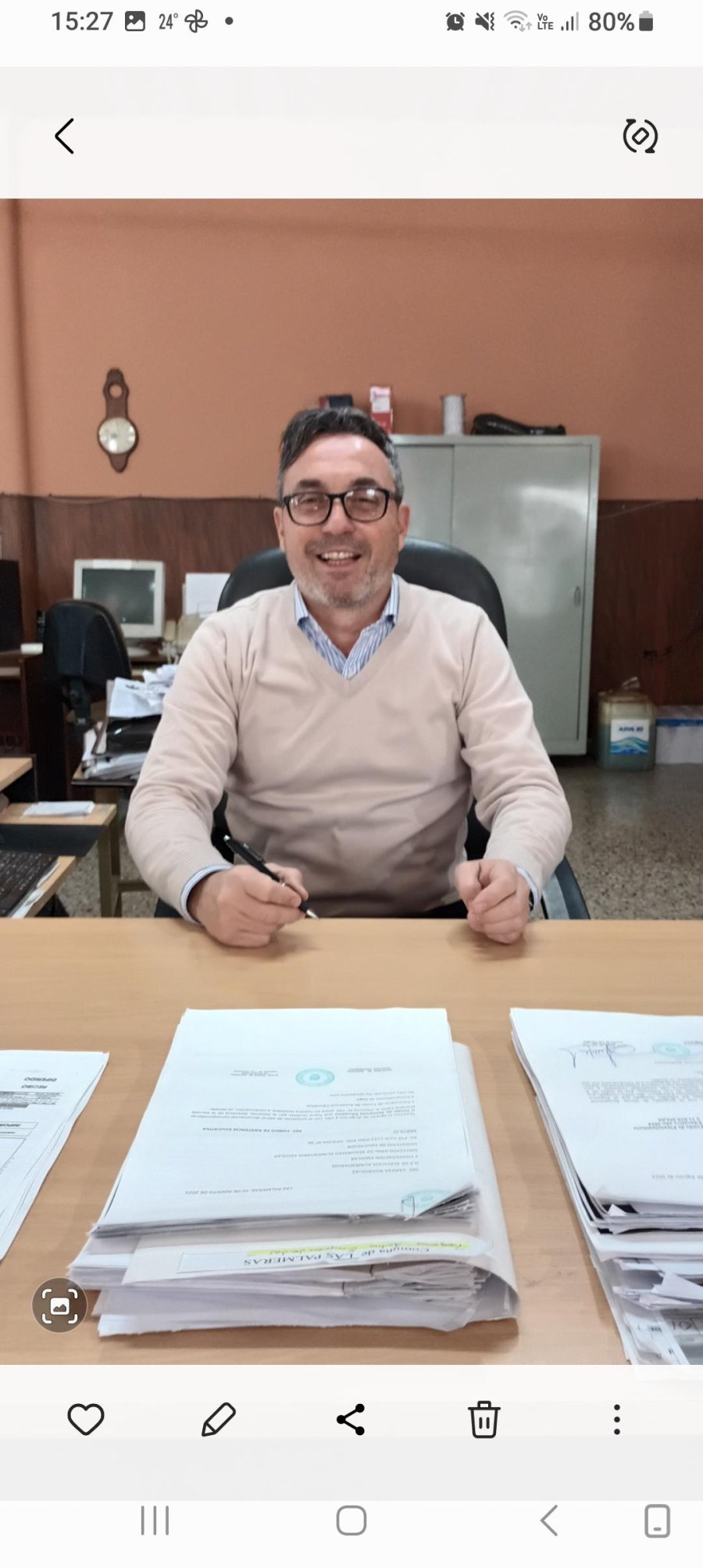 Adri&aacute;n Racca, secretario de la Comuna.