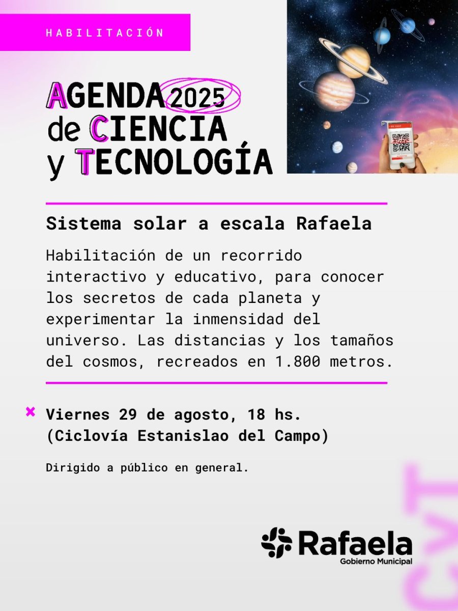 Habilitaci&oacute;n del Sistema Solar a escala Rafaela.