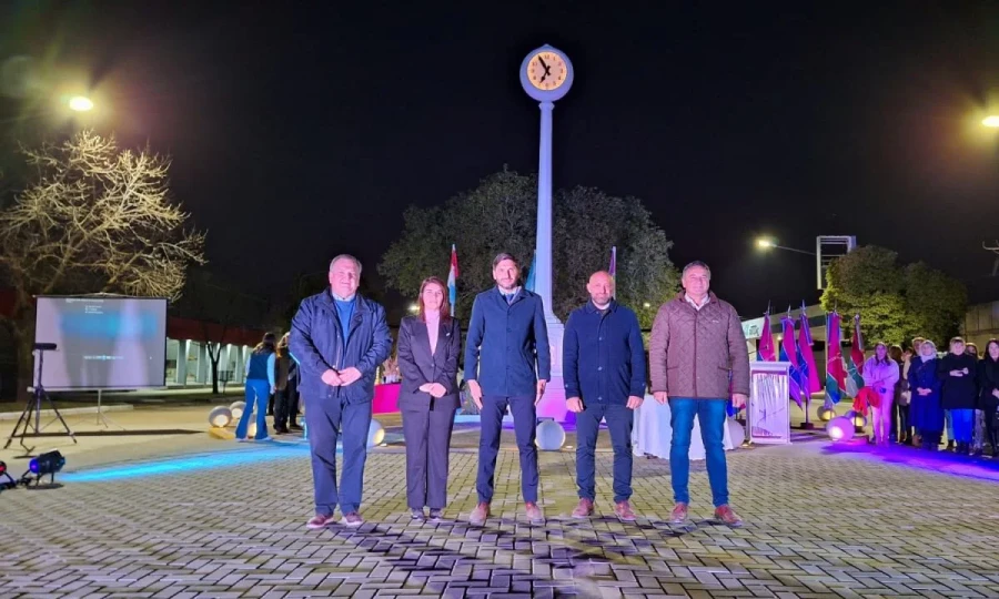 hersilia: imagen capturada durante la visita del Gobernador.