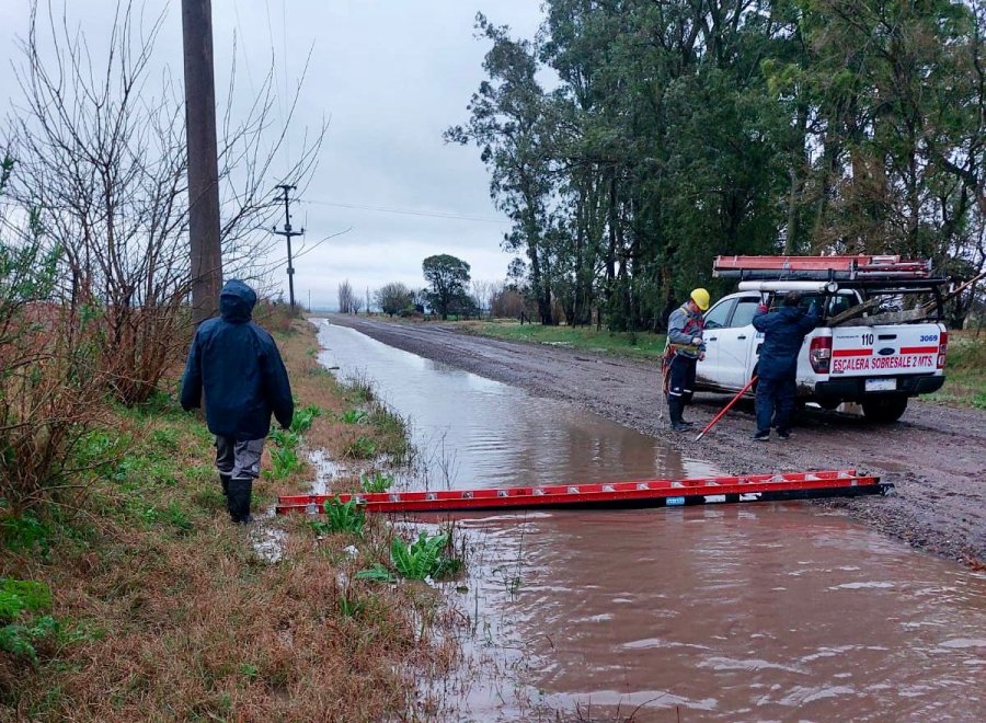 El servicio el&eacute;ctrico pudo restablecerse r&aacute;pidamente a pesar de los anegamientos.