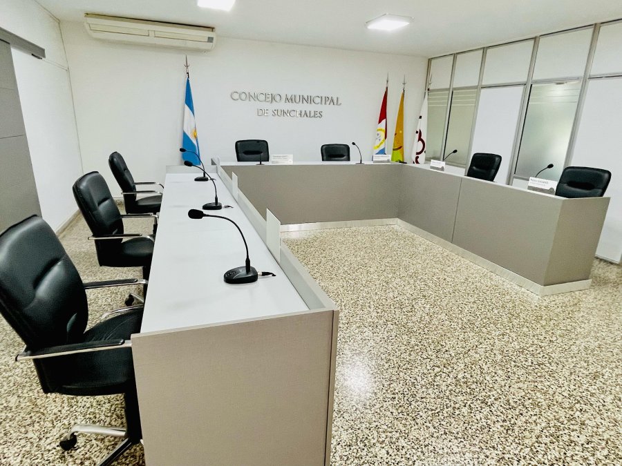 El recinto de sesiones.
