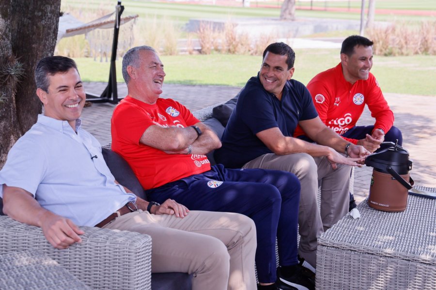 El rafaelino tuvo la visita del presidente Pe&ntilde;a, de Paraguay, en el &uacute;ltimo entrenamiento.
