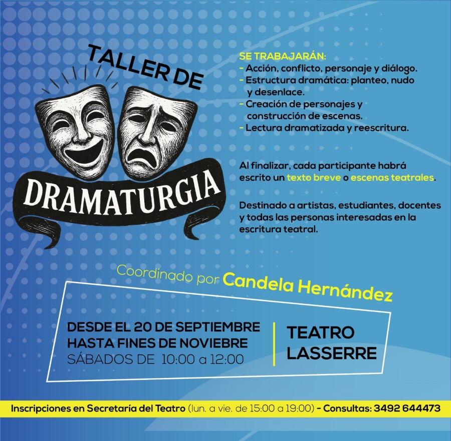 Taller de Dramaturgia dictado por Candela Hern&aacute;ndez.