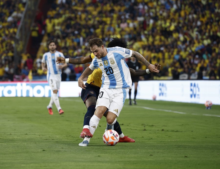 IRREGULAR. Mac Allister no tuvo un buen partido.