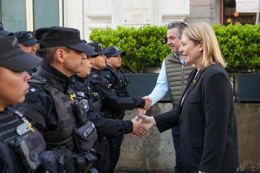 El acto se realiz&oacute; en la plazoleta Fragata Sarmiento.
