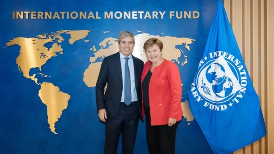 Kristalina Georgieva y Javier Milei.