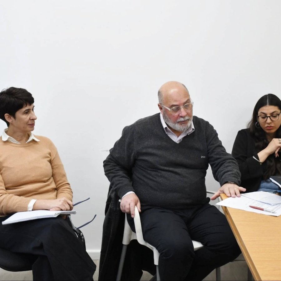 Andrea Ochat y Fabi&aacute;n Bongiovanni durante el encuentro.