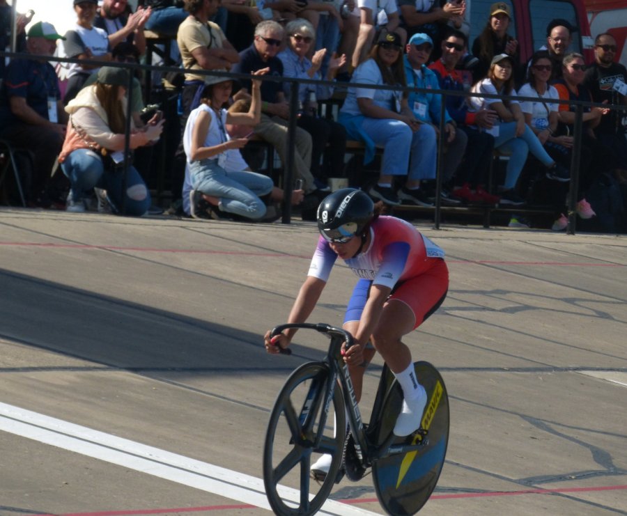 FELIZ. Gan&oacute; el Keirin en el ciclismo de los JADAR.