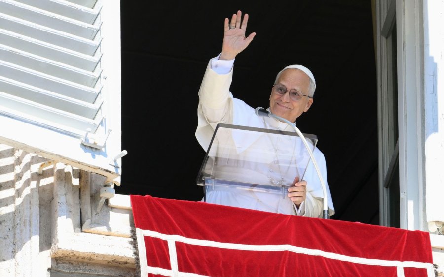 El Pont&iacute;fice esta ma&ntilde;ana durante el Angelus.