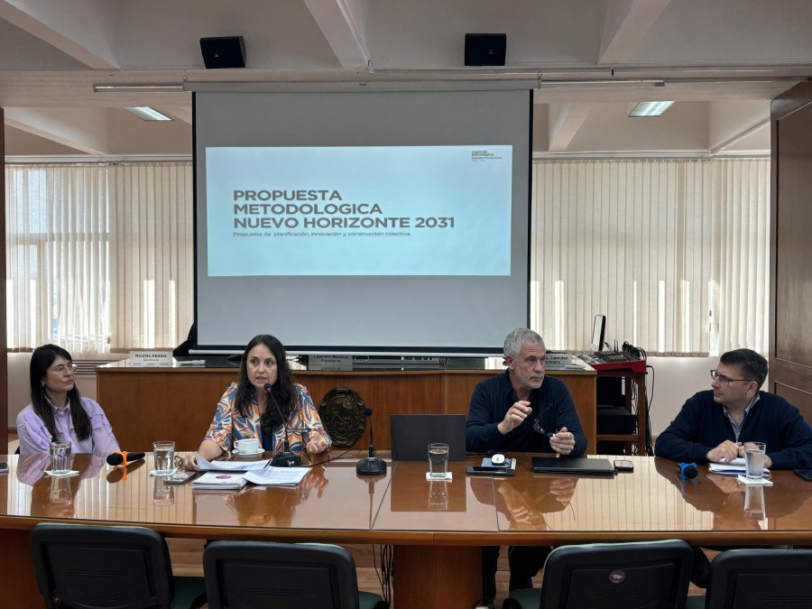 PRESENTACION. Los legisladores escucharon la presentaci&oacute;n del proyecto relacionado a la planificaci&oacute;n estrat&eacute;gica denominada &ldquo;Rafaela productiva 2031&rdquo;, a cargo de la funcionaria Patricia Imoberdorf.