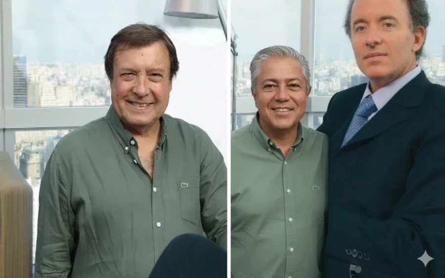 Weretilneck, Figueroa y Sebasti&aacute;n Esquenazi (Foto ensamblada con IA).