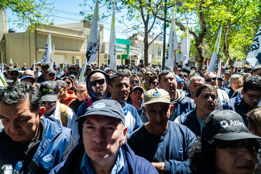 Vista parcial de la movilizaci&oacute;n.