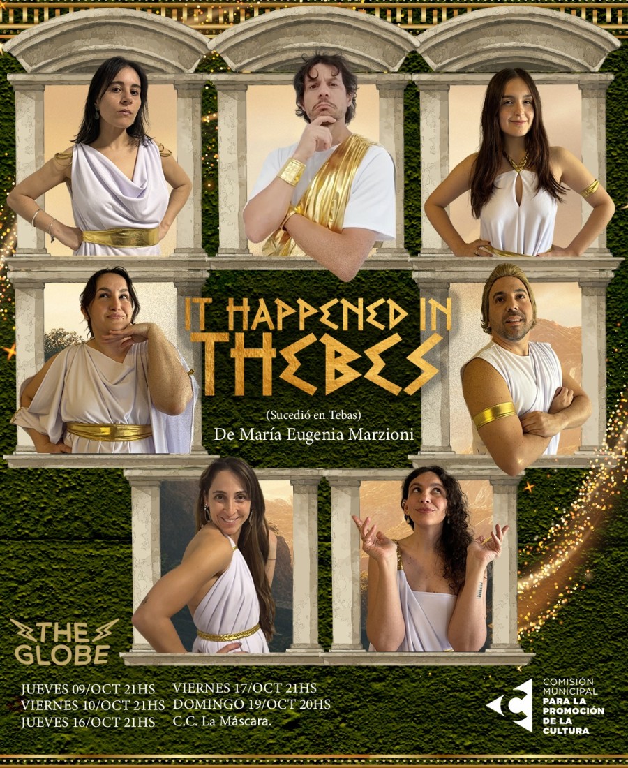 &Uacute;ltimo estreno del grupo de teatro The Globe, &ldquo;It happened in Thebes &ndash; Sucedi&oacute; en Tebas&rdquo;.