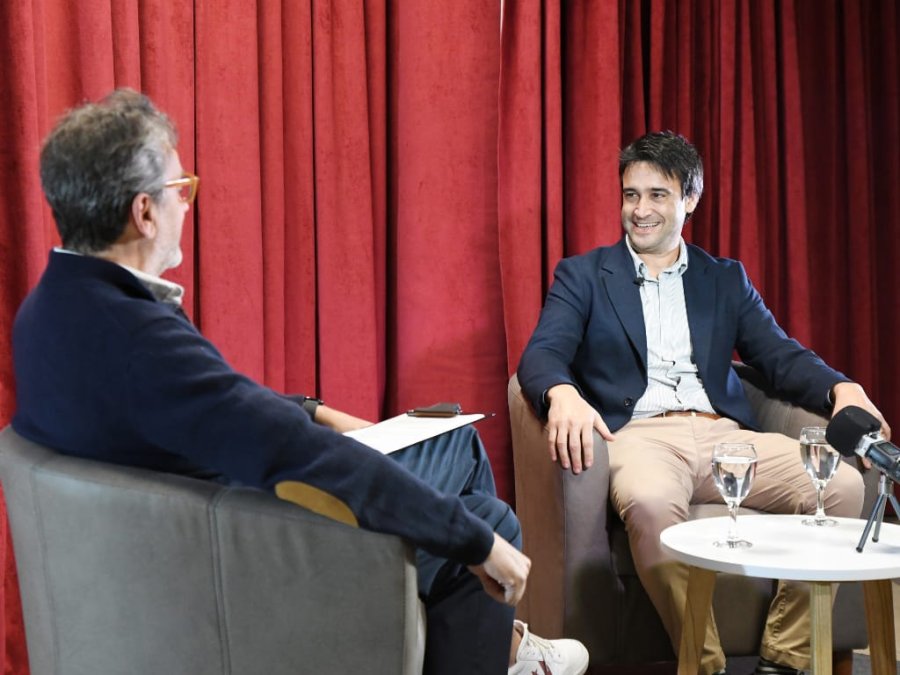 Dar&iacute;o Cortassa durante la entrevista con el programa El Lienzo.