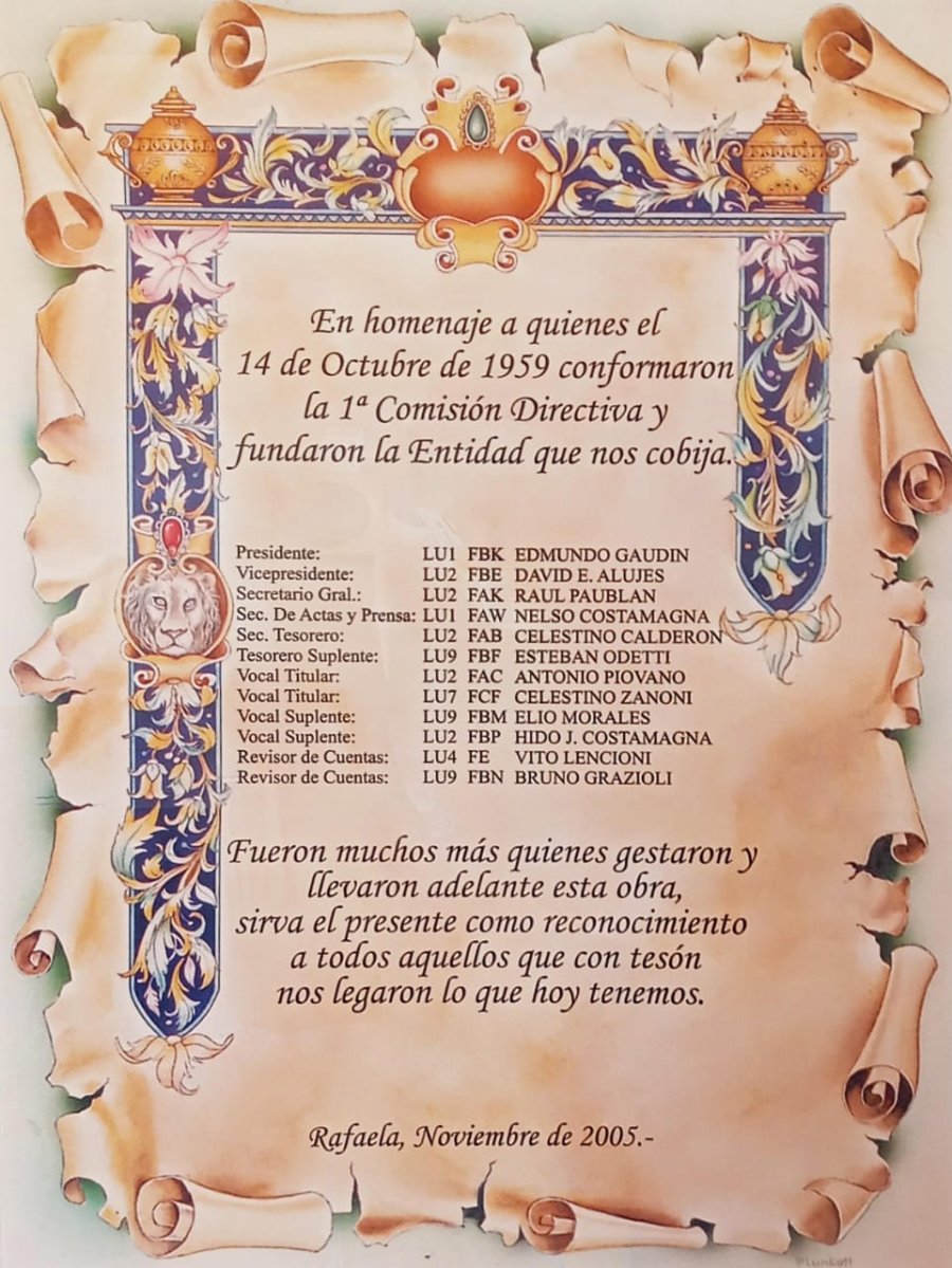 NUEVO ANIVERSARIO. El Radio Club Rafaela se ha consolidado como una de las instituciones m&aacute;s activas y comprometidas con la comunicaci&oacute;n, la asistencia y el servicio en la ciudad y la regi&oacute;n.