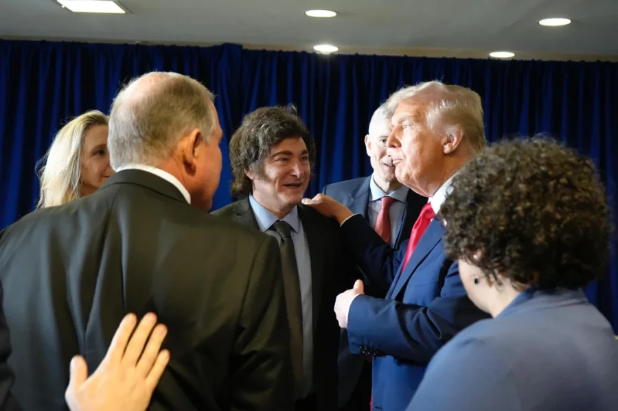 Milei arrib&oacute; a Estados Unidos.