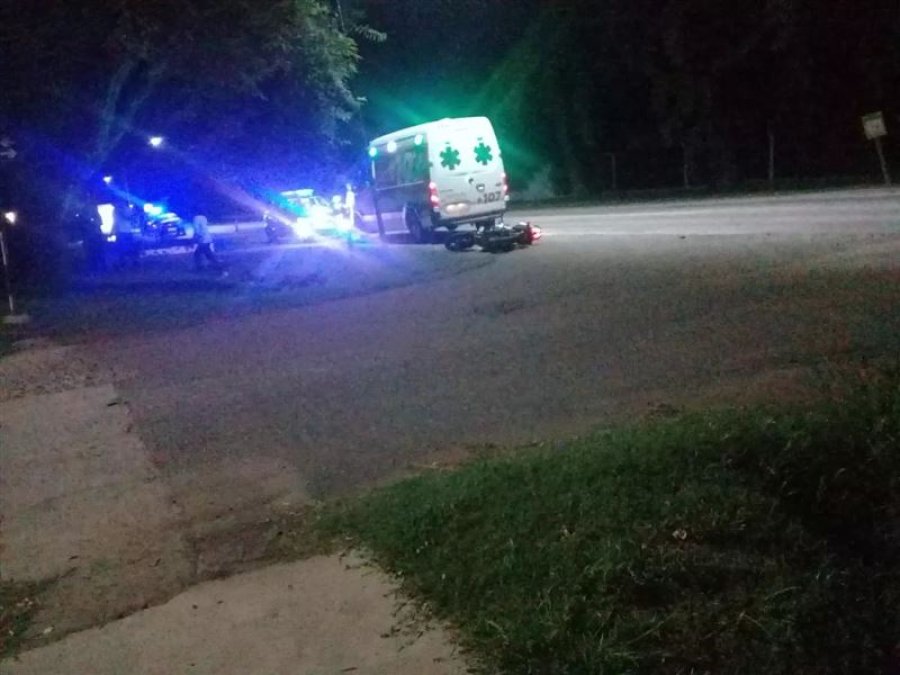 La escena del tr&aacute;gico siniestro vial en el que muri&oacute; el joven Chialvo, en 2023.