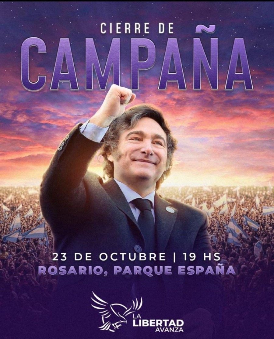 FIN DE LA CAMPA&Ntilde;A. Antes de que comience la veda electoral, el mandatario protagonizar&aacute; el acto de cierre en la ciudad de Rosario, junto a los candidatos libertarios y parte del Gabinete.