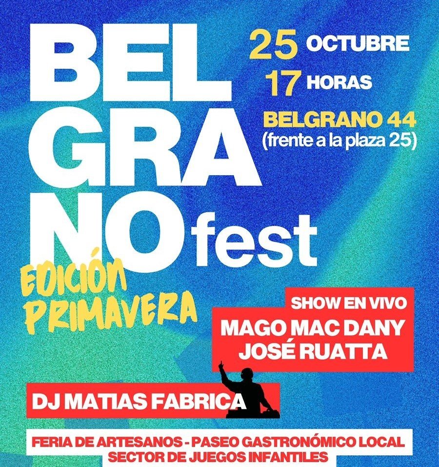 BELGRANO FEST. Una nueva edici&oacute;n para el disfrute de toda la familia.