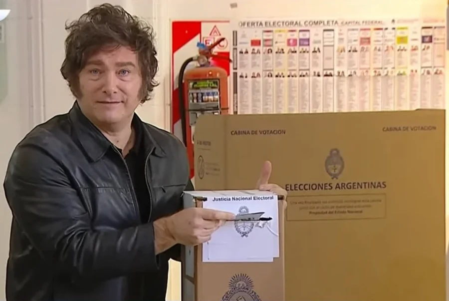 As&iacute; vot&oacute; Javier Milei.