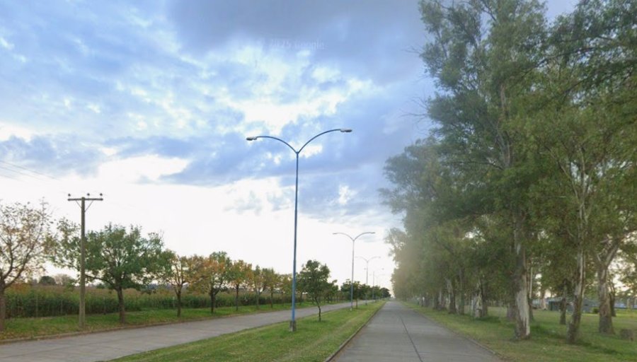 El sector de bulevar Lehmann donde se registr&oacute; el accidente de tr&aacute;nsito.