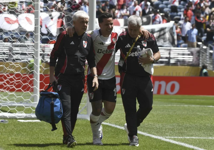Driussi sufri&oacute; una nueva lesi&oacute;n y es duda en River para el Supercl&aacute;sico.