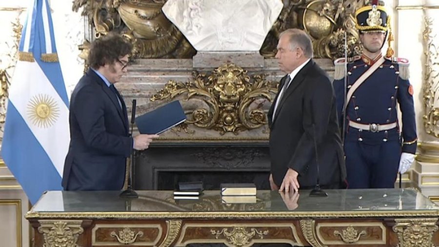 JURAMENTO. Pablo Quirno asumi&oacute; en un momento de constantes negociaciones con EEUU. y el tratado de libre comercio en la mira.